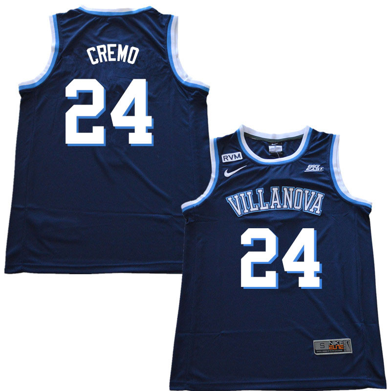 2018 Men #24 Joe Cremo Villanova Wildcats College Basketball Jerseys Sale-Navy